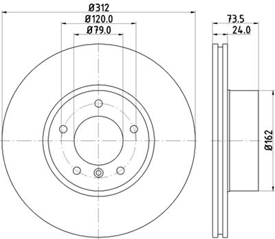 HELLA PAGID 8DD 355 128-921 Číslo výrobce: 54761PRO_HC. EAN: 4082300660715.