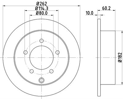 HELLA PAGID 8DD 355 119-181 Číslo výrobce: 55274PRO. EAN: 4082300509373.