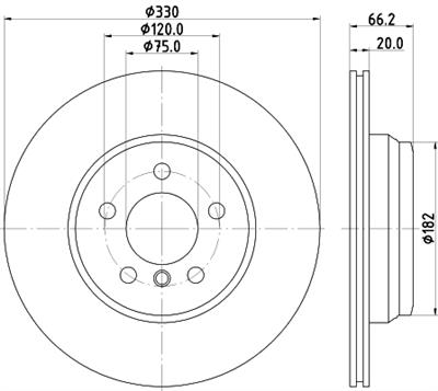 HELLA PAGID 8DD 355 129-641 Číslo výrobce: 55419PRO_HC. EAN: 4082300661439.
