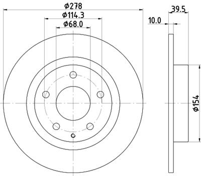 HELLA PAGID 8DD 355 119-391 Číslo výrobce: 55547PRO. EAN: 4082300512410.