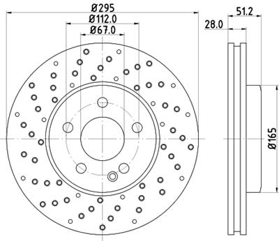 HELLA PAGID 8DD 355 129-681 Číslo výrobce: 55575PRO_HC. EAN: 4082300661477.