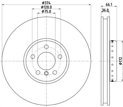 HELLA PAGID 8DD 355 120-701 Číslo výrobce: 65133PRO_HC. EAN: 4082300513721.