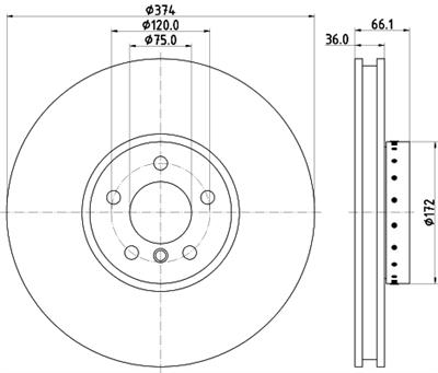 HELLA PAGID 8DD 355 120-711 Číslo výrobce: 65134PRO_HC. EAN: 4082300513738.