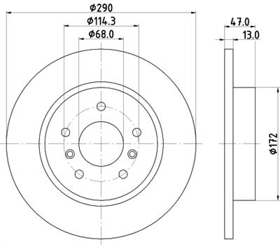 HELLA PAGID 8DD 355 122-771 Číslo výrobce: 55740PRO. EAN: 4082300602487.