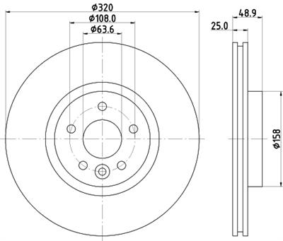 HELLA PAGID 8DD 355 125-151 Číslo výrobce: 55821PRO. EAN: 4082300640717.
