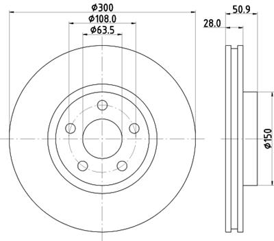 HELLA PAGID 8DD 355 125-511 Číslo výrobce: 55831PRO_HC. EAN: 4082300641073.
