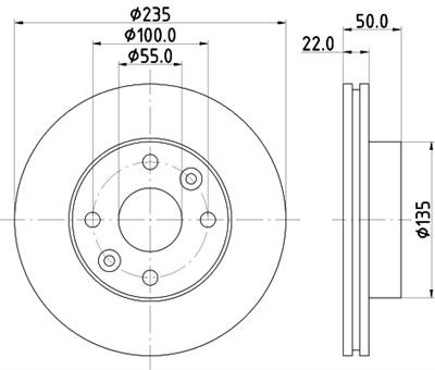 HELLA PAGID 8DD 355 125-531 Číslo výrobce: 55882PRO. EAN: 4082300641097.