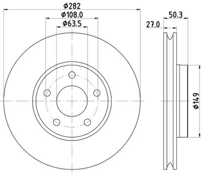 HELLA PAGID 8DD 355 132-021 Číslo výrobce: 56034PRO_HC. EAN: 4082300735840.