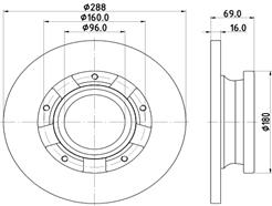 HELLA PAGID 8DD 355 133-071 PRO