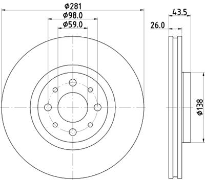 HELLA PAGID 8DD 355 134-971 Číslo výrobce: 56447PRO. EAN: 4082300738797.