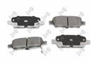ABAKUS 231-02-020 - Sada brzdových platničiek, vždy 4 kusy v sade