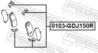 FEBEST 0103-GDJ150R EAN: 4056111149677.