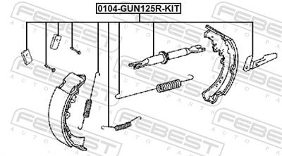 FEBEST 0104-GUN125R-KIT EAN: 4056111150147.
