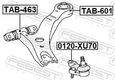 FEBEST 0120-XU70 EAN: 4056111181080.