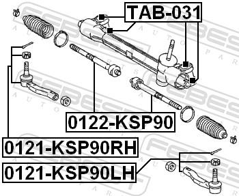 FEBEST 0121-KSP90LH EAN: 4056111074634.