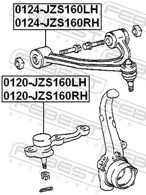 FEBEST 0124-JZS160LH EAN: 4056111054957.