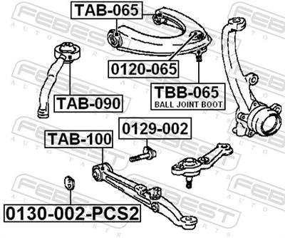 FEBEST 0130-002-PCS2 EAN: 4056111131160.