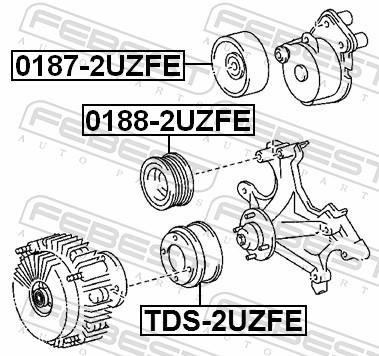 FEBEST 0187-2UZFE EAN: 4056111060385.