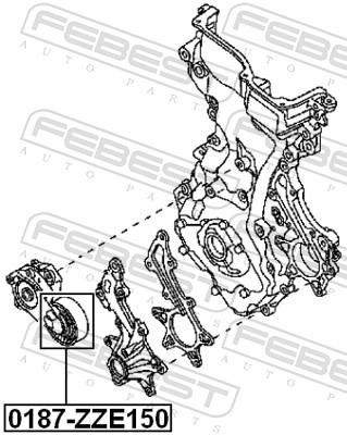 FEBEST 0187-ZZE150 EAN: 4056111077529.