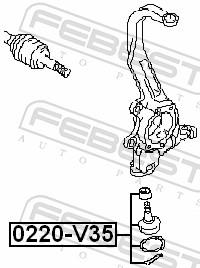 FEBEST 0220-V35 EAN: 4056111024981.