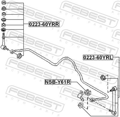 FEBEST 0223-60YRL EAN: 4056111024738.