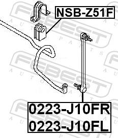 FEBEST 0223-J10FR EAN: 4056111031620.