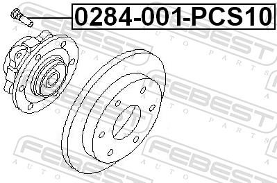 FEBEST 0284-001-PCS10 EAN: 4056111131467.