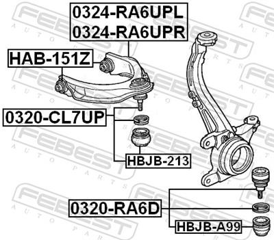 FEBEST 0320-RA6D EAN: 4056111031521.