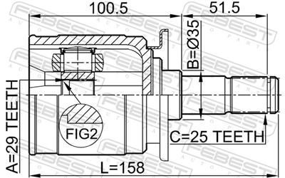 FEBEST 0411-CU20RR EAN: 4056111044125.