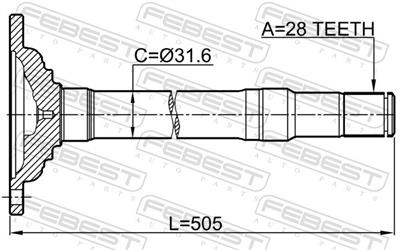 FEBEST 0412-KH6WRH EAN: 4056111124001.