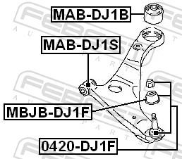 FEBEST 0420-DJ1F EAN: 4056111024660.