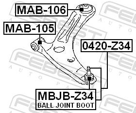 FEBEST 0420-Z34 EAN: 4056111021294.
