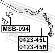 FEBEST 0423-45L EAN: 4056111031453.