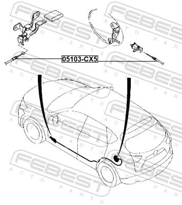 FEBEST 05103-CX5 EAN: 4056111143712.