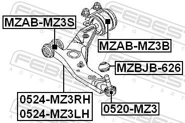 FEBEST 0524-MZ3LH EAN: 4056111049458.