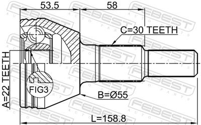 FEBEST 1010-C100 EAN: 4056111071510.