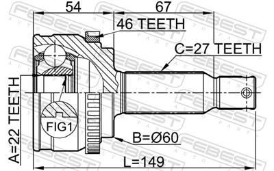 FEBEST 1210-ELNA46 EAN: 4056111044156.