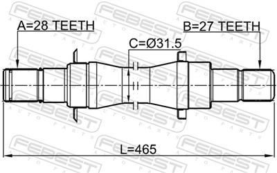 FEBEST 1212-D716AT4WD