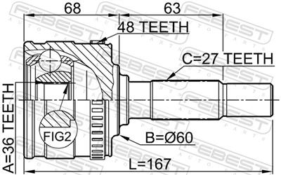 FEBEST 1610-802A48 EAN: 4056111037141.