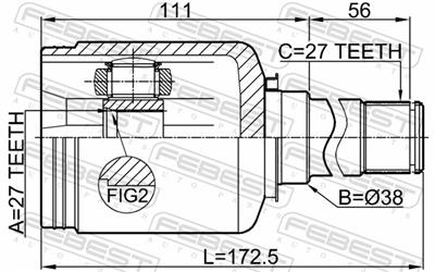FEBEST 1611-221FRH EAN: 4056111108179.