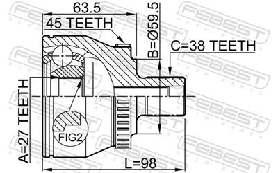 FEBEST 1710-011A45 EAN: 4056111035390.