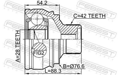 FEBEST 1710-A7 EAN: 4056111124568.
