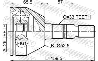 FEBEST 1810-Z20 EAN: 4056111046105.