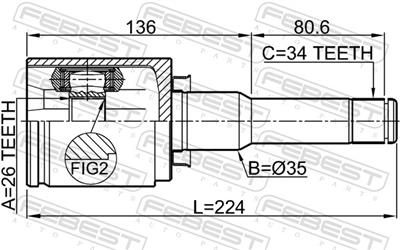 FEBEST 1811-A16LH EAN: 4056111118444.