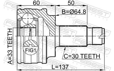 FEBEST 1910-X3 EAN: 4056111050225.