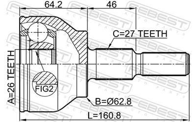FEBEST 2110-KUGII EAN: 4056111124599.