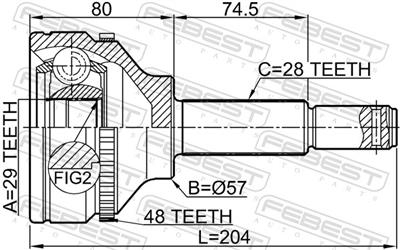 FEBEST 2110-TT9A48 EAN: 4056111116273.
