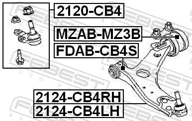 FEBEST 2124-CB4LH EAN: 4056111050140.