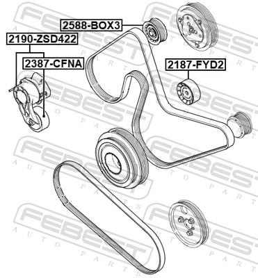 FEBEST 2190-ZSD422 EAN: 4056111176673.