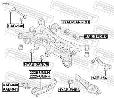 FEBEST 2225-UMRH EAN: 4056111173399.